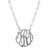 Single Initial Pearl Necklace