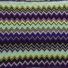 Zig Zag Knit Infinity Scarf