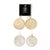 Die Cut Round Earrings