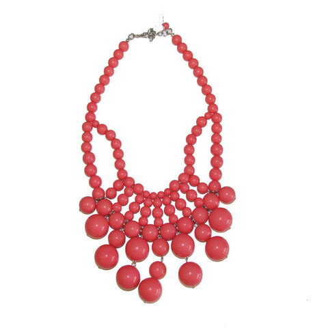 Large Bead Bib Necklace