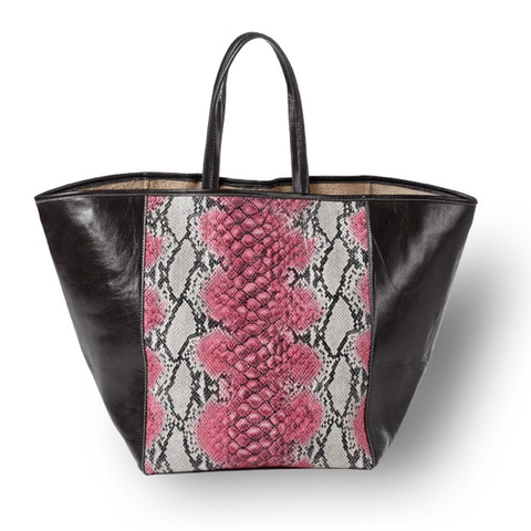 Page Snakeskin Tote