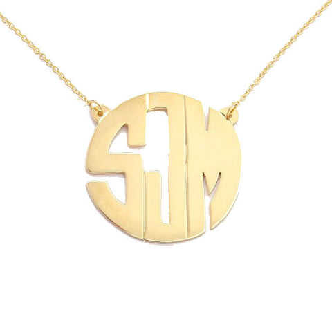 Block Monogram Necklace