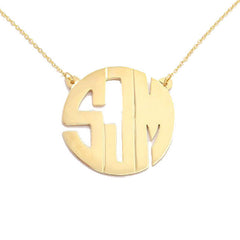 Block Monogram Necklace